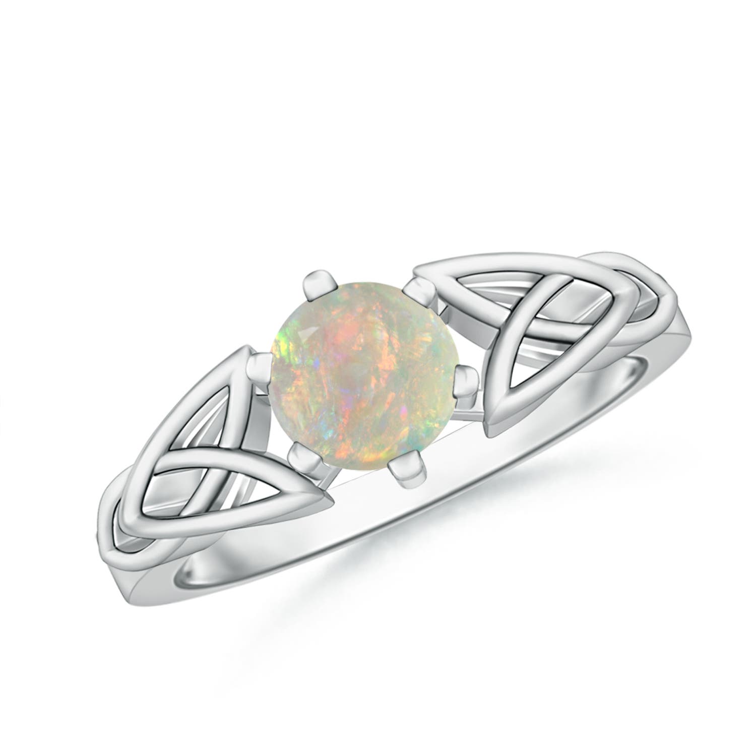 AAAA - Opal / 0.5 CT / 14 KT White Gold