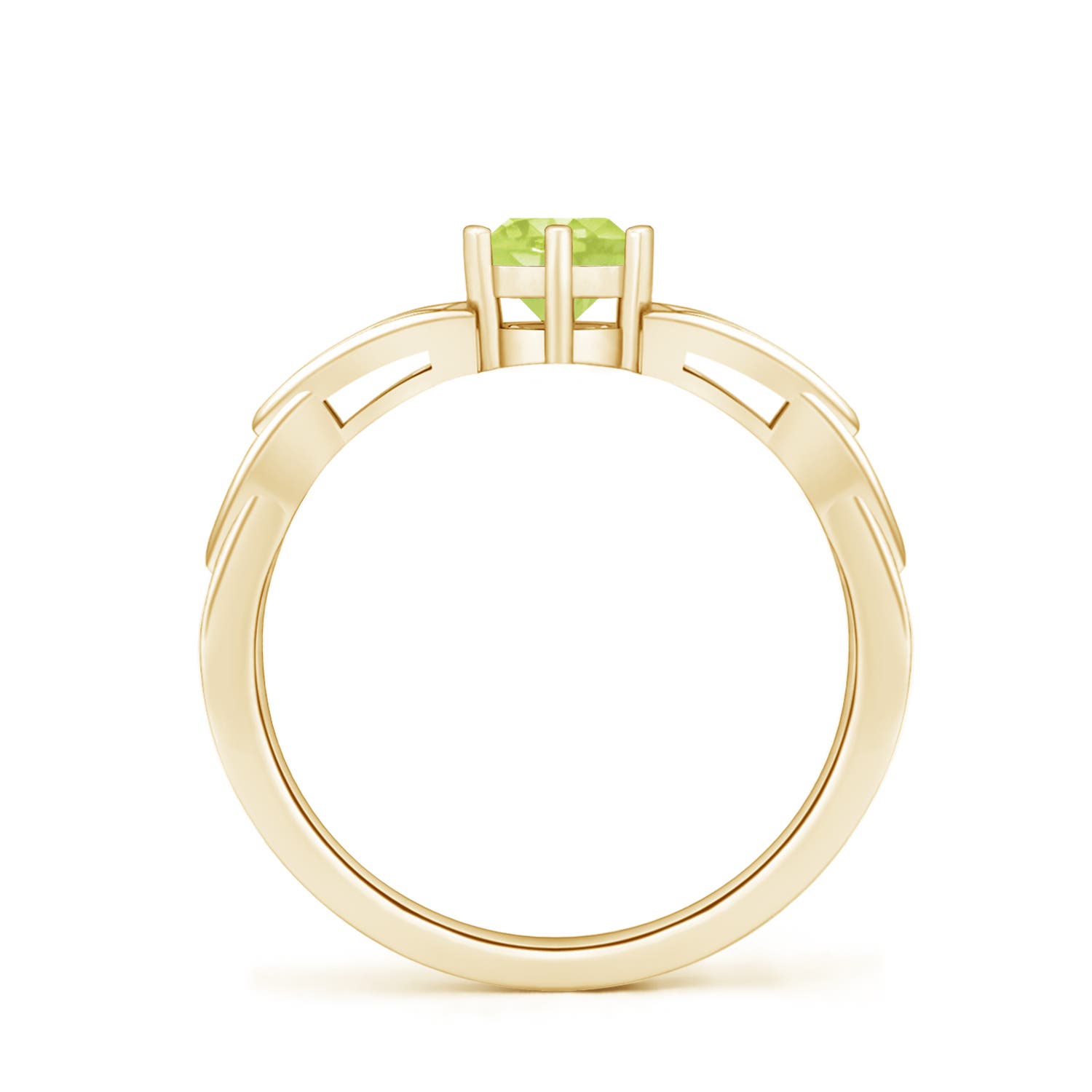 A - Peridot / 0.55 CT / 14 KT Yellow Gold