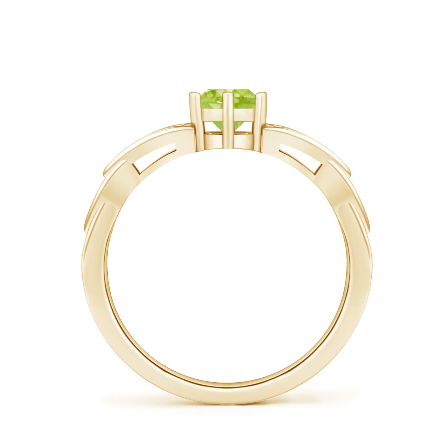 AA - Peridot / 0.55 CT / 14 KT Yellow Gold