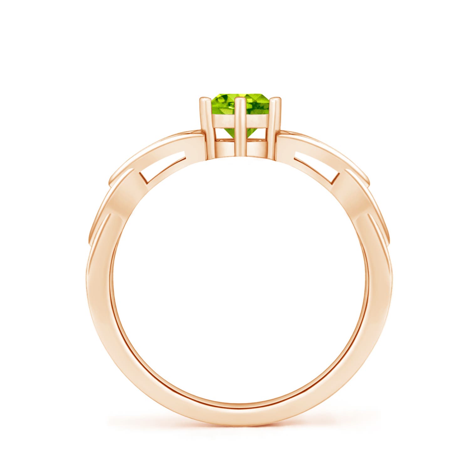 AAA - Peridot / 0.55 CT / 14 KT Rose Gold