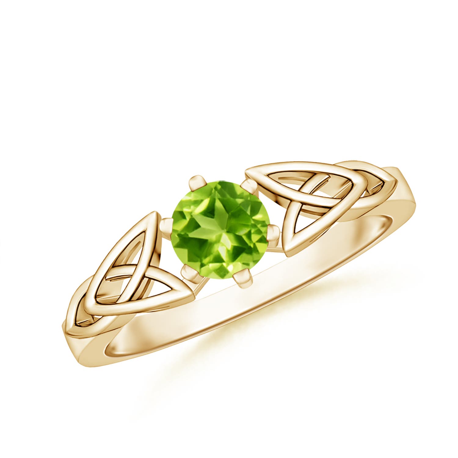 AAA - Peridot / 0.55 CT / 14 KT Yellow Gold