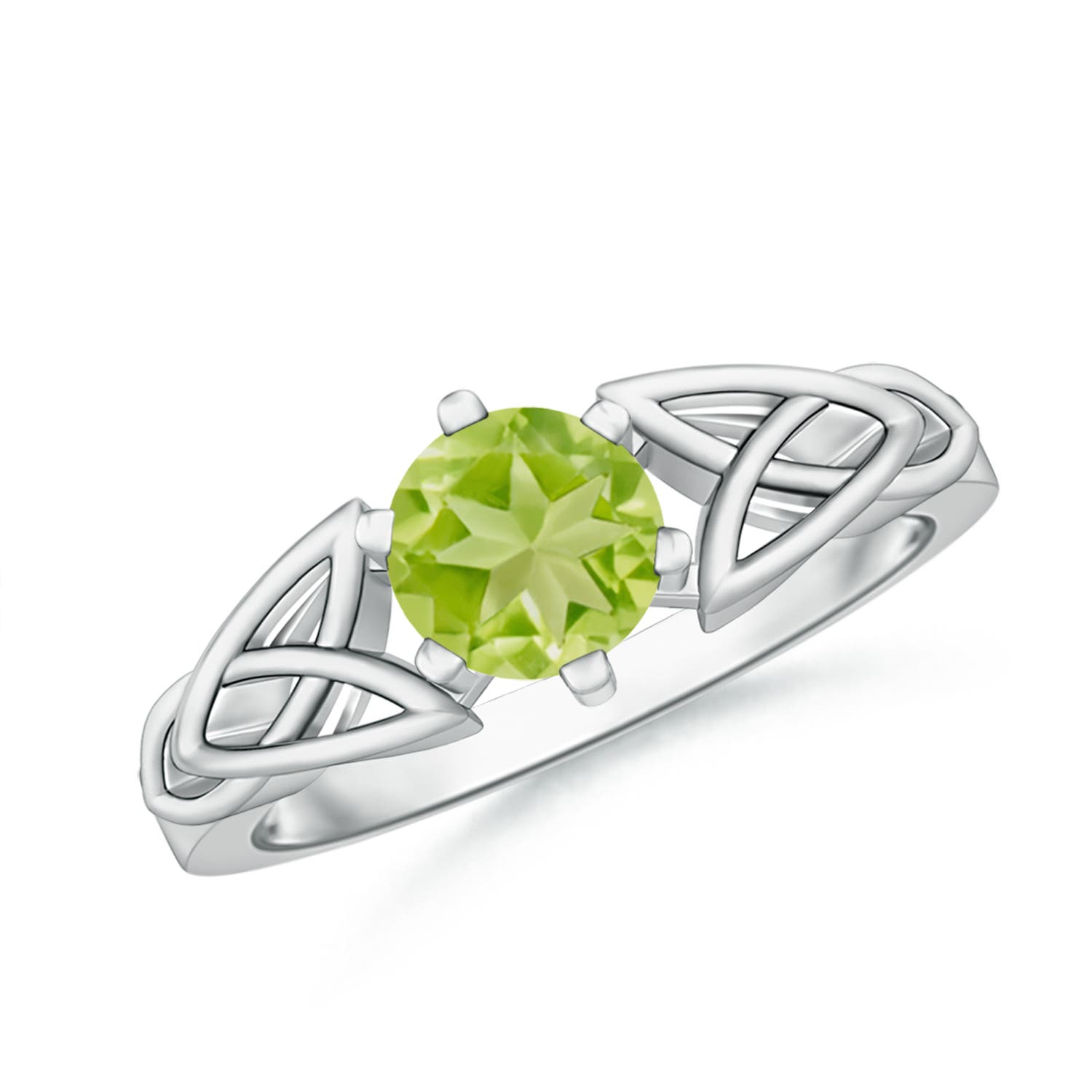 AA - Peridot / 0.95 CT / 14 KT White Gold