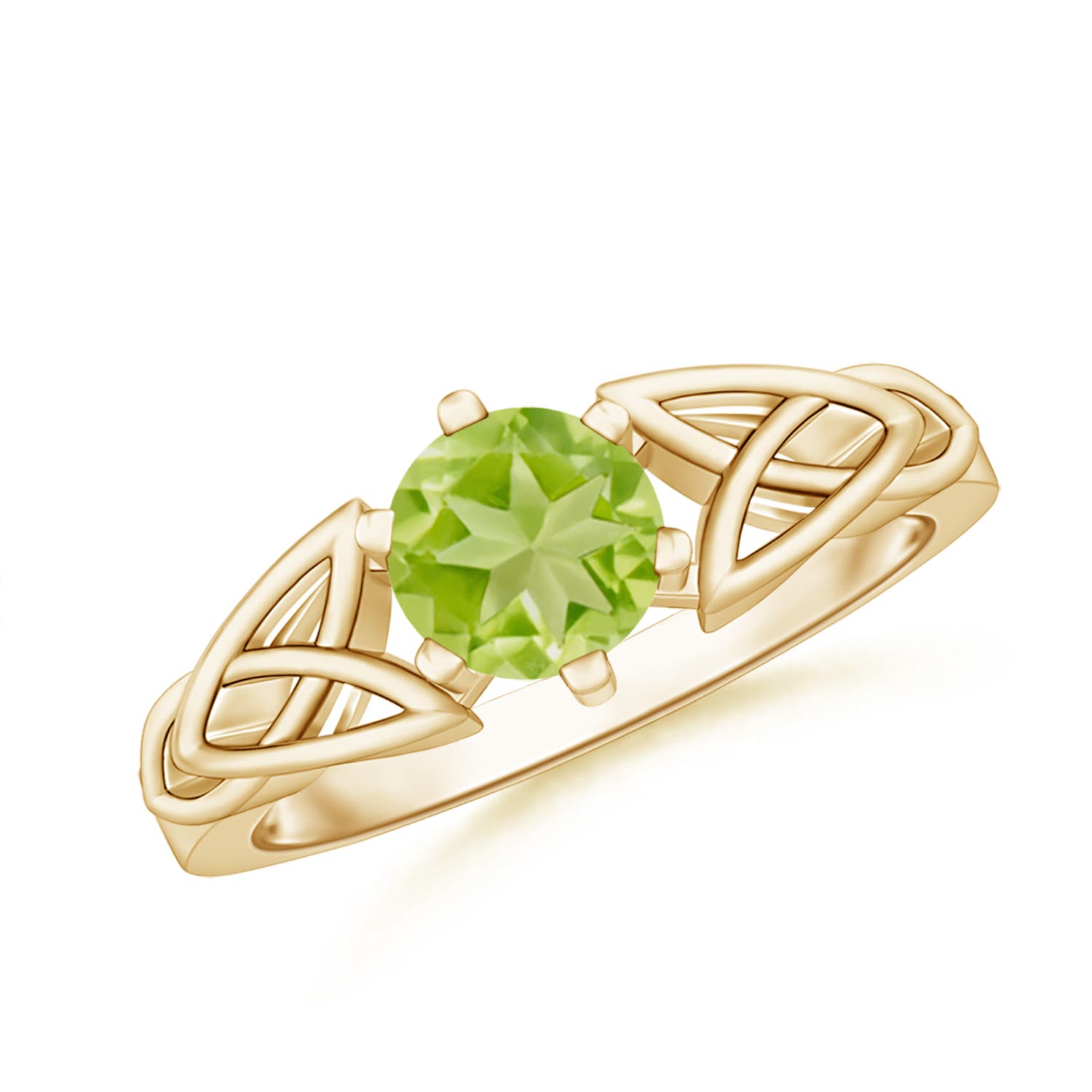 AA - Peridot / 0.95 CT / 14 KT Yellow Gold