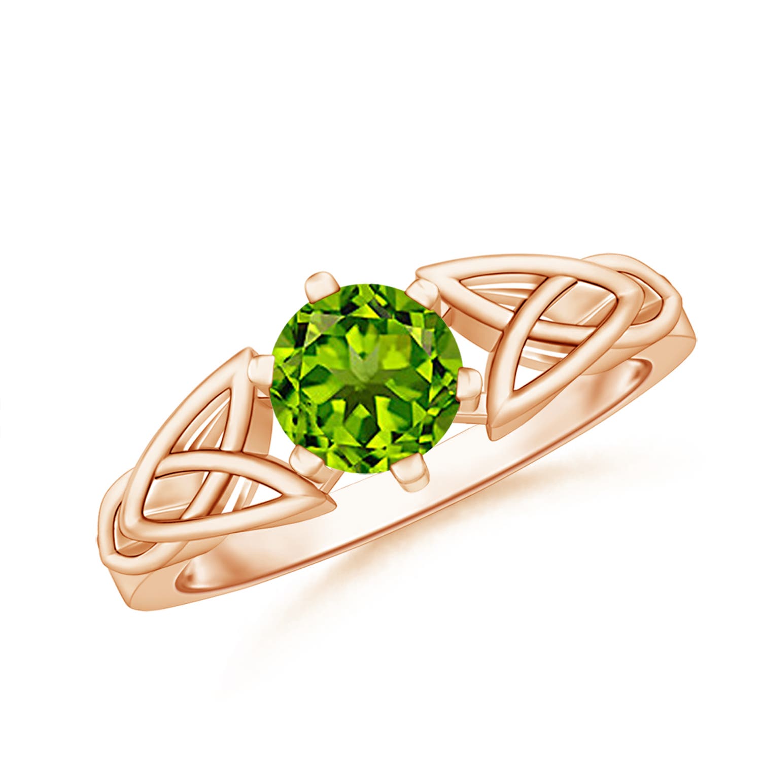 AAAA - Peridot / 0.95 CT / 14 KT Rose Gold