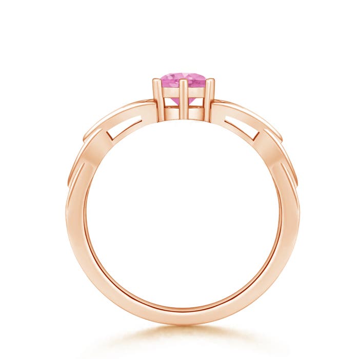 A - Pink Sapphire / 0.6 CT / 14 KT Rose Gold