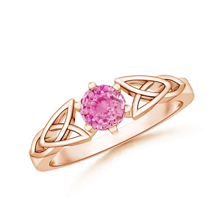 AA - Pink Sapphire / 0.6 CT / 14 KT Rose Gold