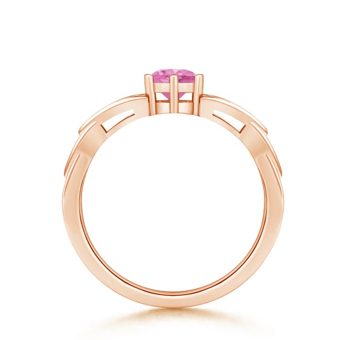 AA - Pink Sapphire / 0.6 CT / 14 KT Rose Gold