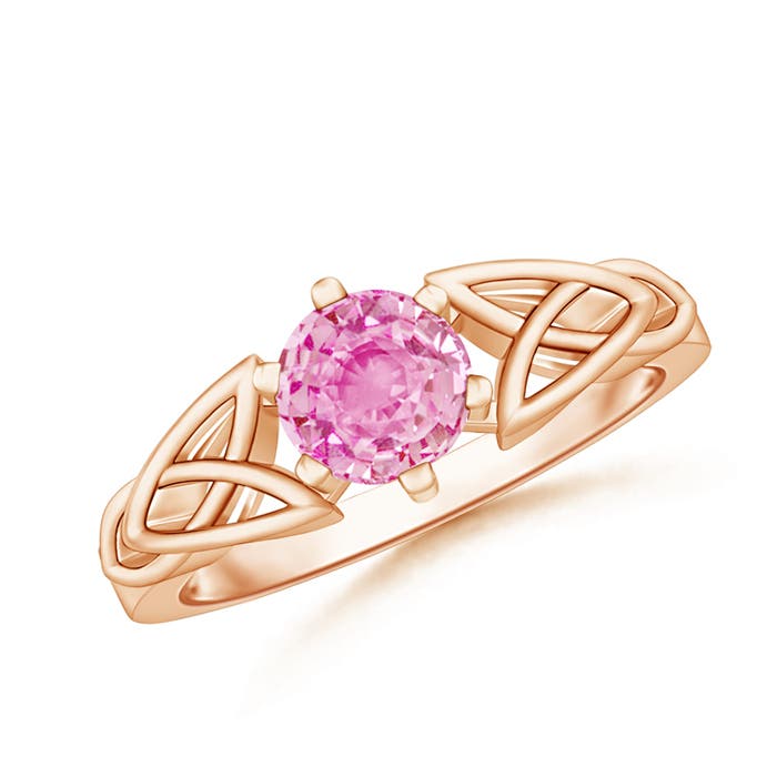 A - Pink Sapphire / 1 CT / 14 KT Rose Gold