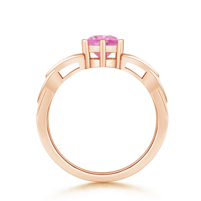 A - Pink Sapphire / 1 CT / 14 KT Rose Gold