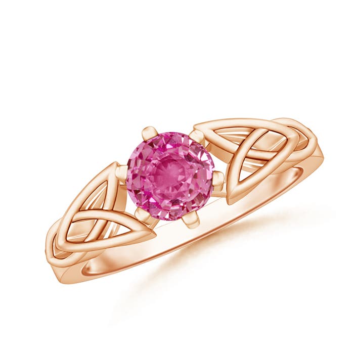 AAA - Pink Sapphire / 1 CT / 14 KT Rose Gold