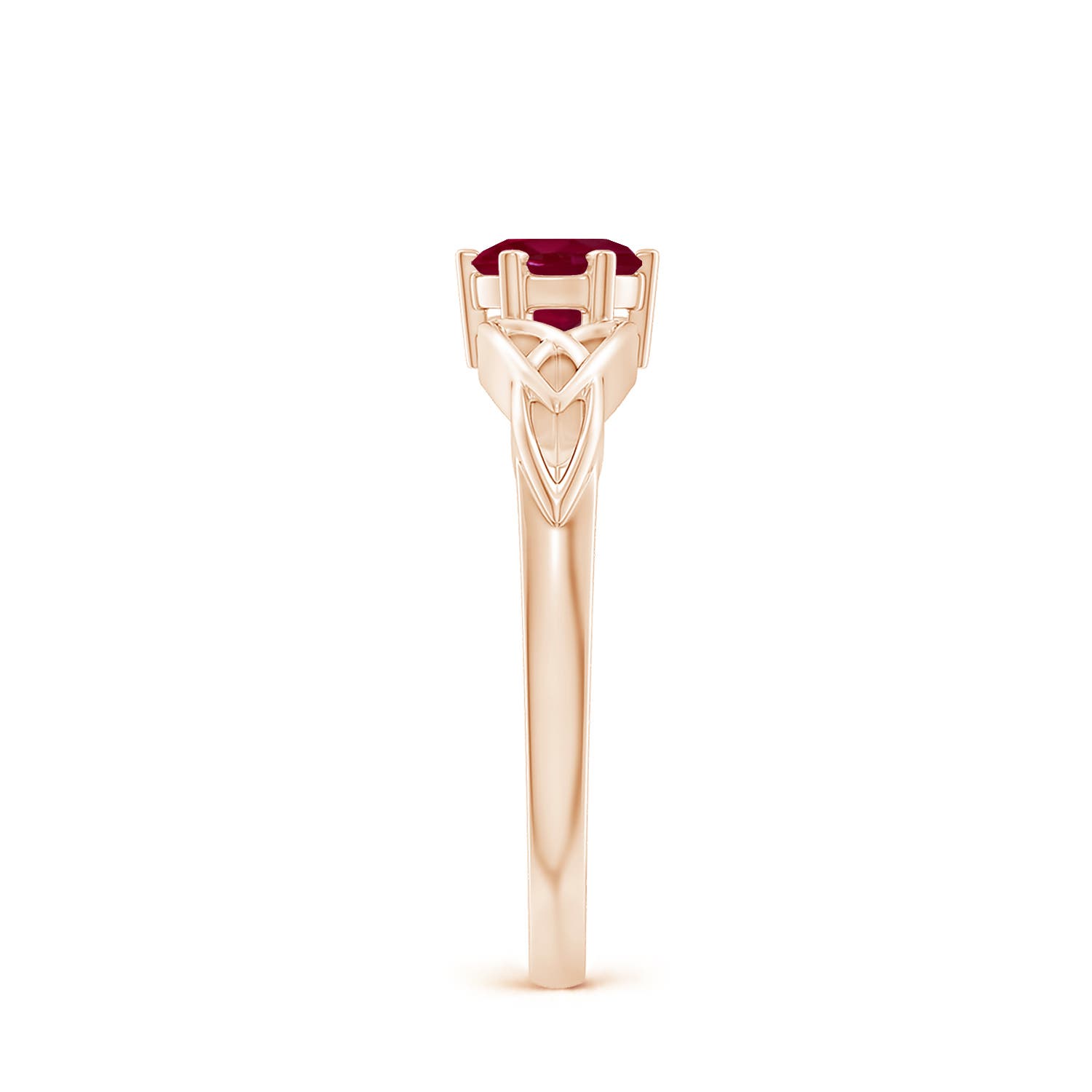 A - Ruby / 0.6 CT / 14 KT Rose Gold