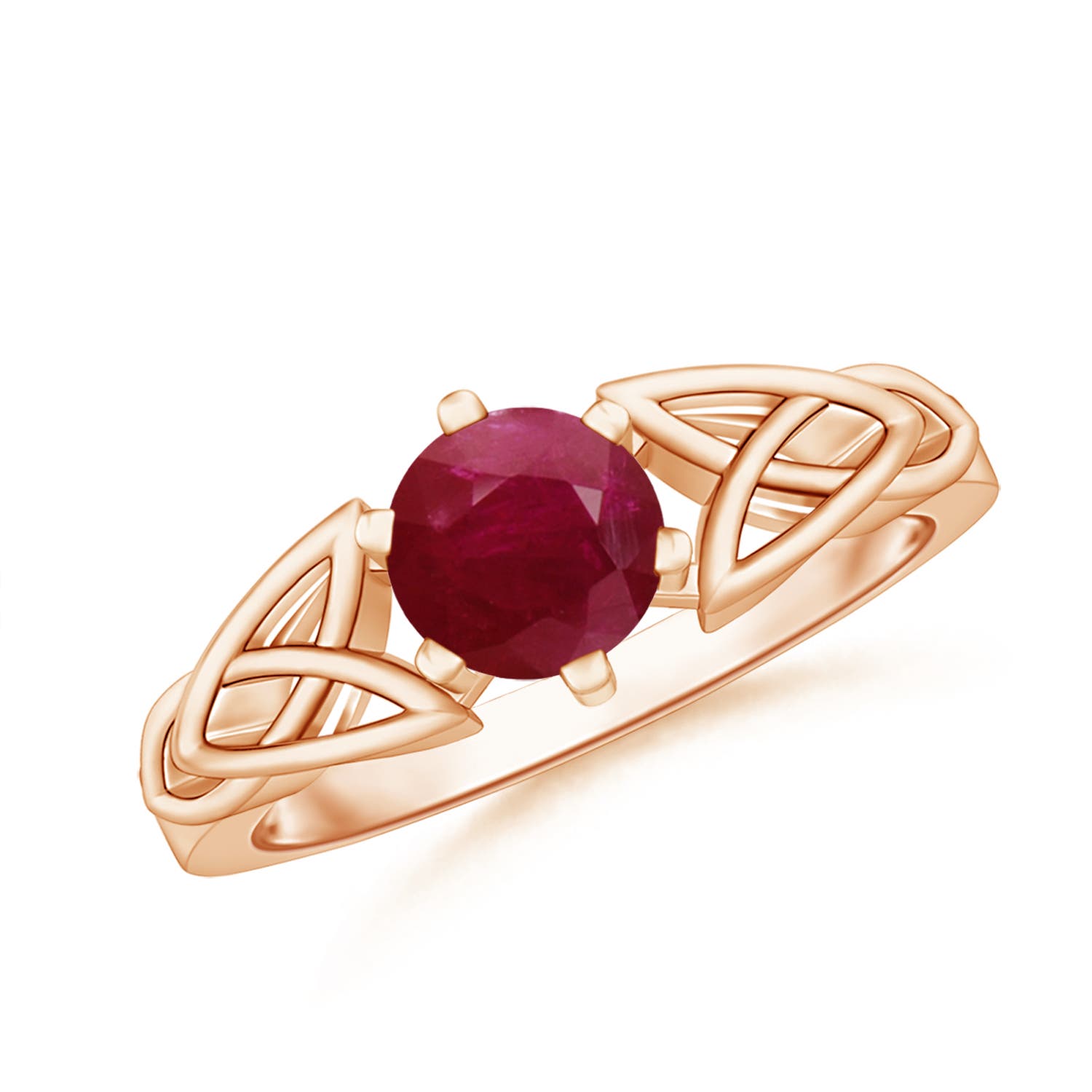 A - Ruby / 1 CT / 14 KT Rose Gold