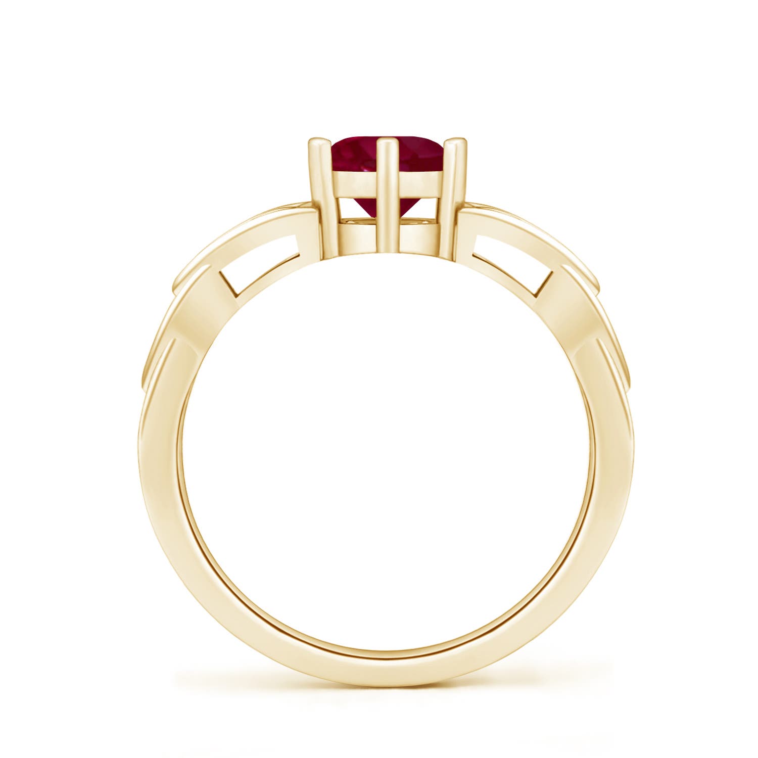 A - Ruby / 1 CT / 14 KT Yellow Gold