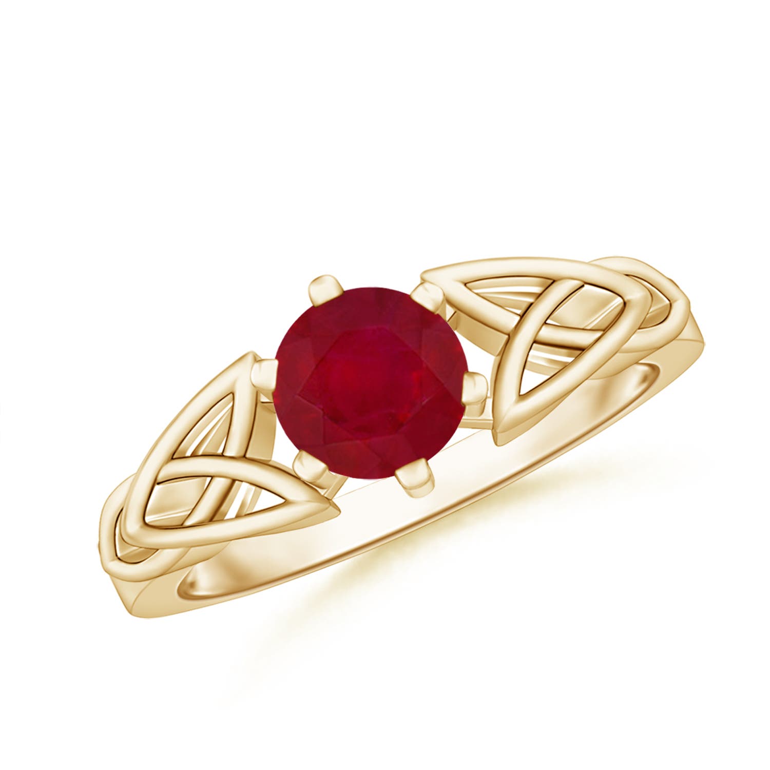 AA - Ruby / 1 CT / 14 KT Yellow Gold