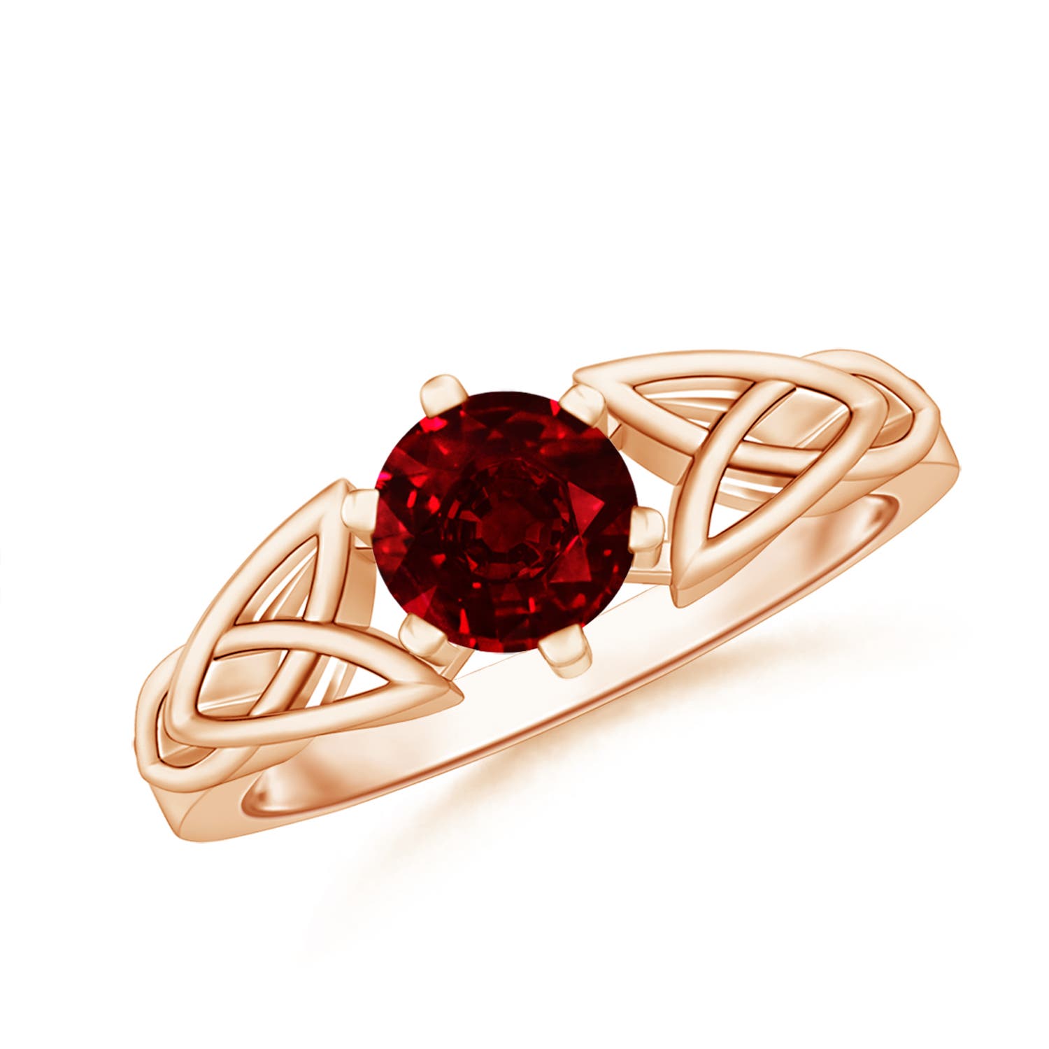 AAAA - Ruby / 1 CT / 14 KT Rose Gold