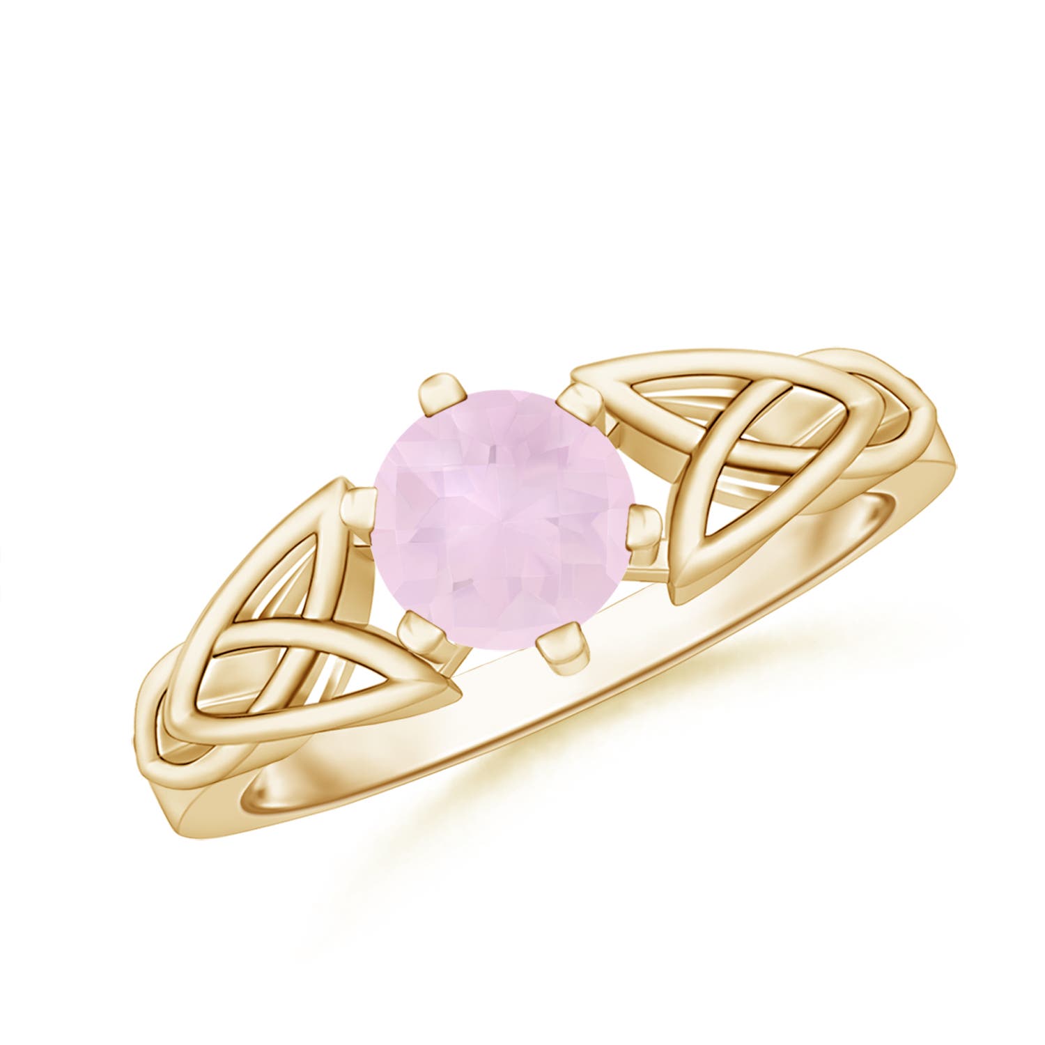 AA - Rose Quartz / 0.85 CT / 14 KT Yellow Gold