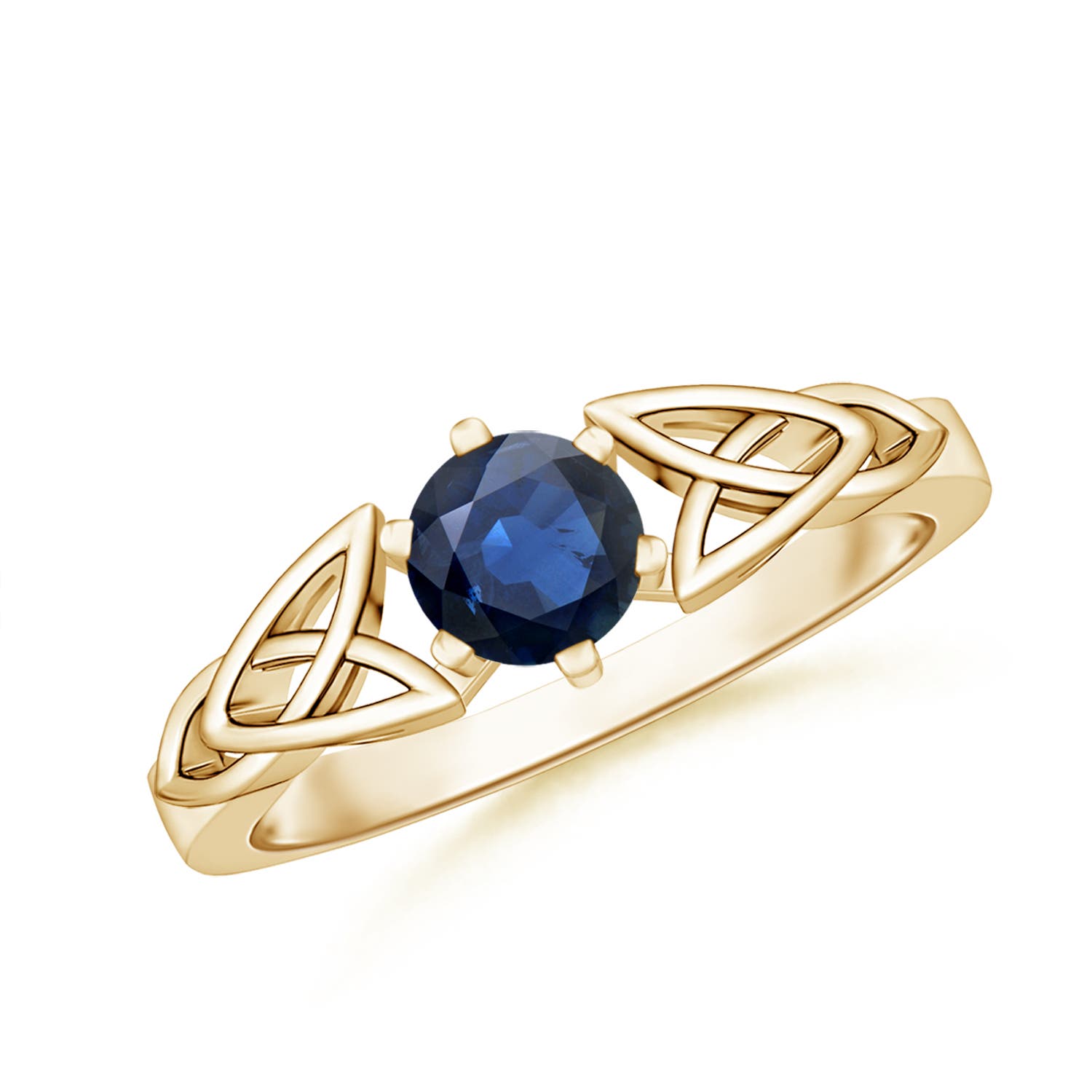 AA - Blue Sapphire / 0.6 CT / 14 KT Yellow Gold