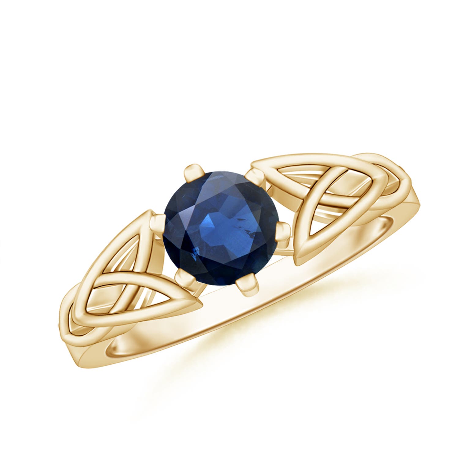 AA - Blue Sapphire / 1 CT / 14 KT Yellow Gold