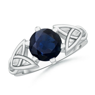 Round A Blue Sapphire