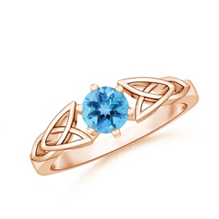 Round AA Swiss Blue Topaz