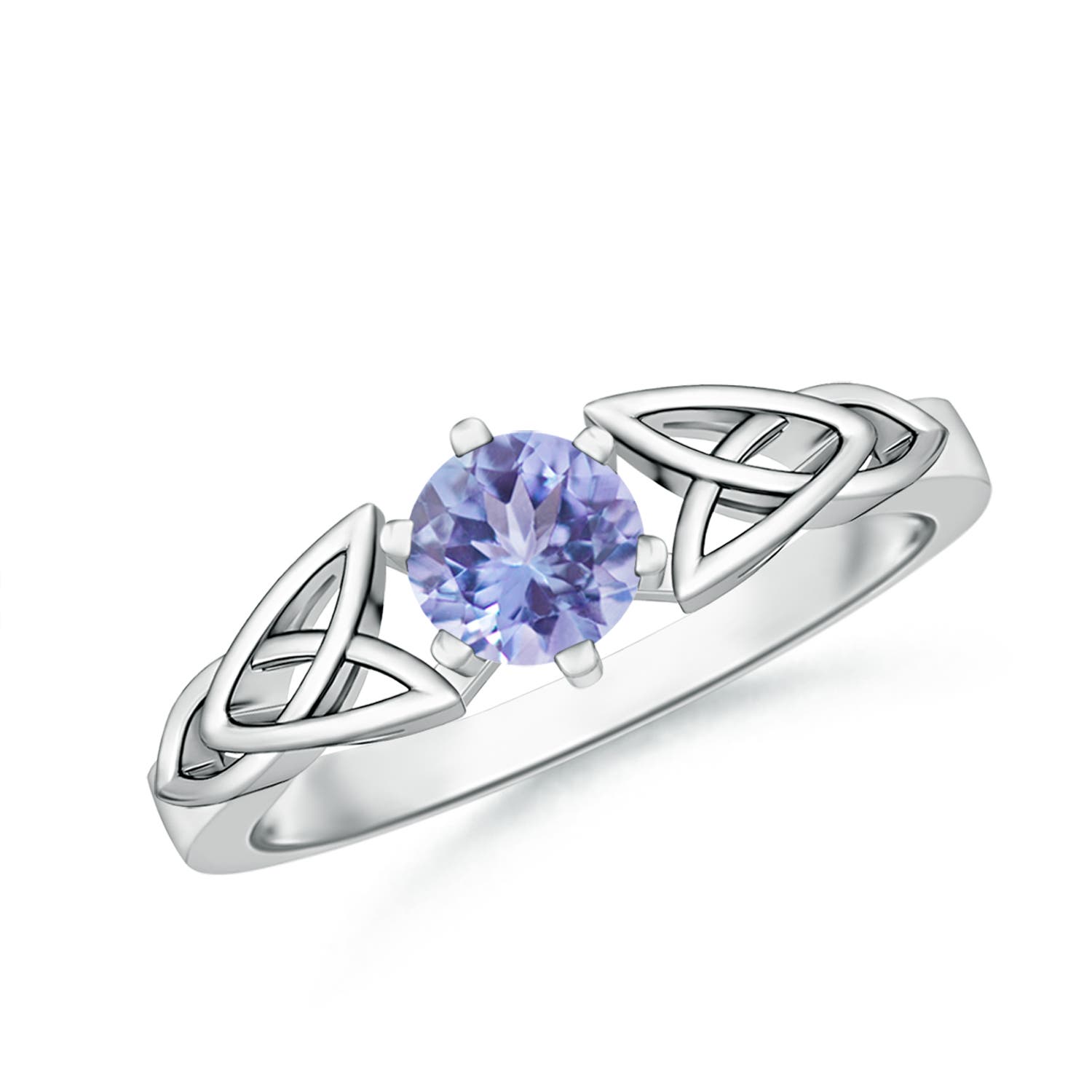 AA - Tanzanite / 0.5 CT / 14 KT White Gold