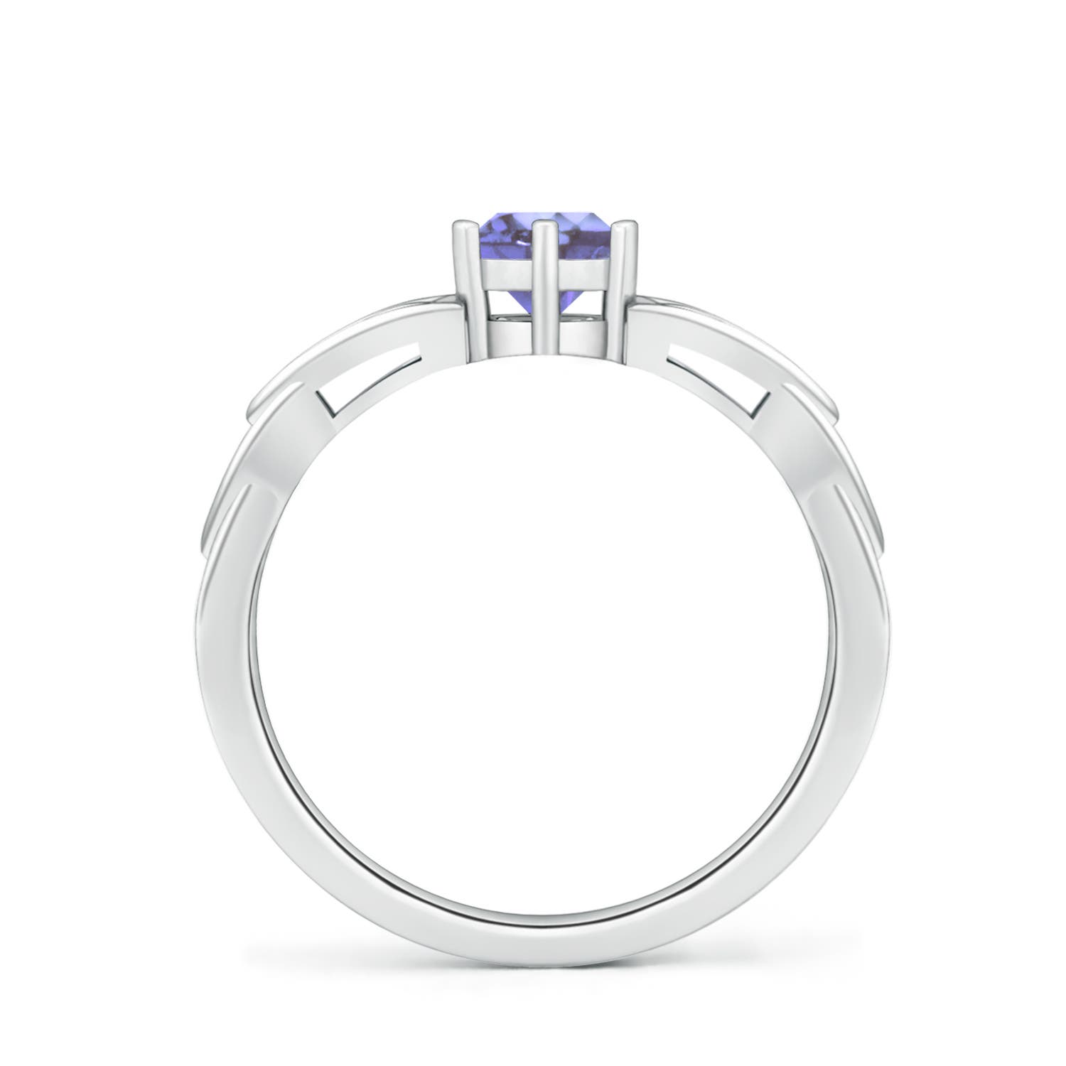 AA - Tanzanite / 0.5 CT / 14 KT White Gold