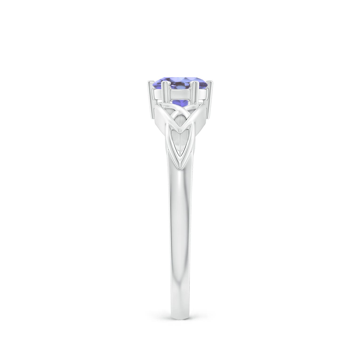 AA - Tanzanite / 0.5 CT / 14 KT White Gold