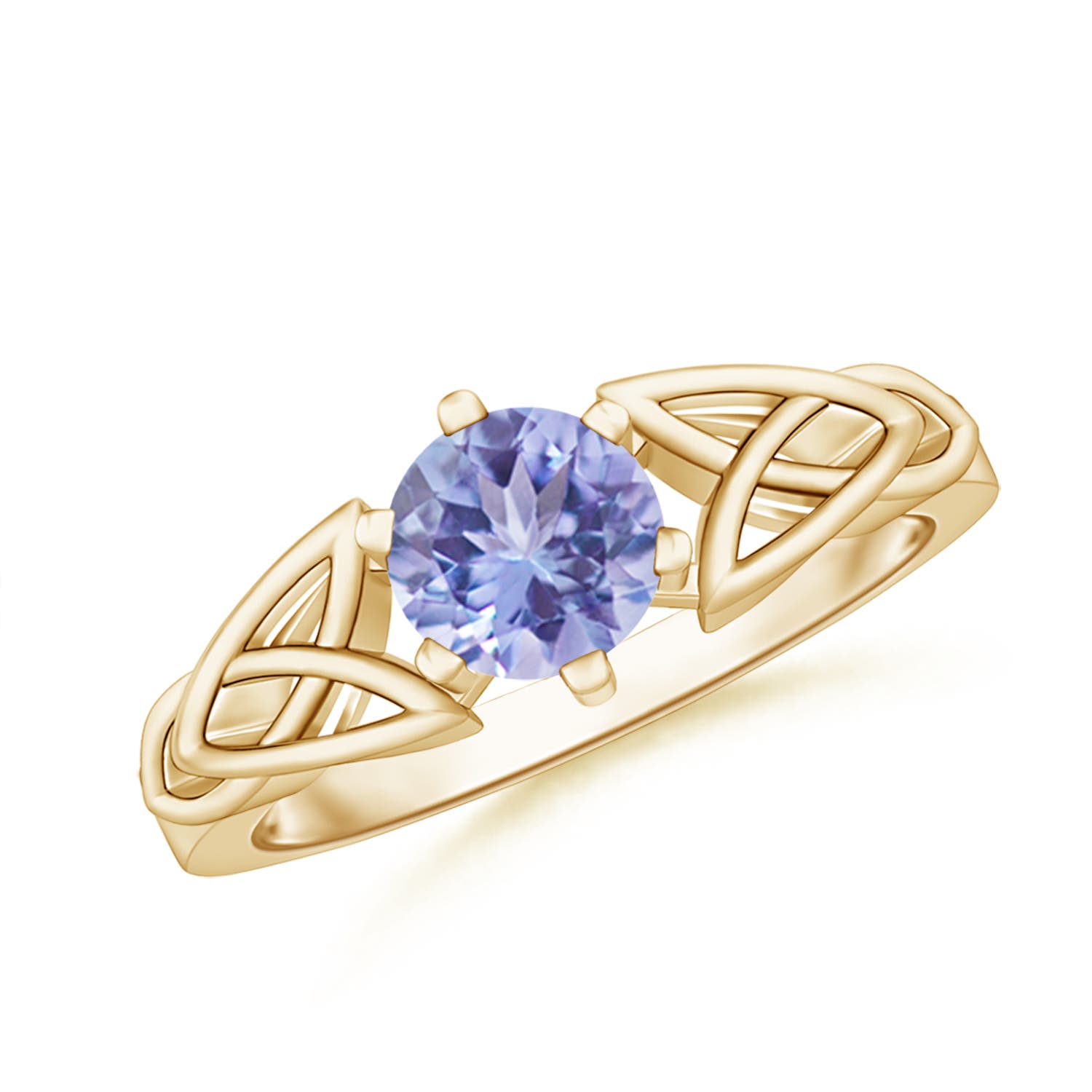 A - Tanzanite / 0.9 CT / 14 KT Yellow Gold