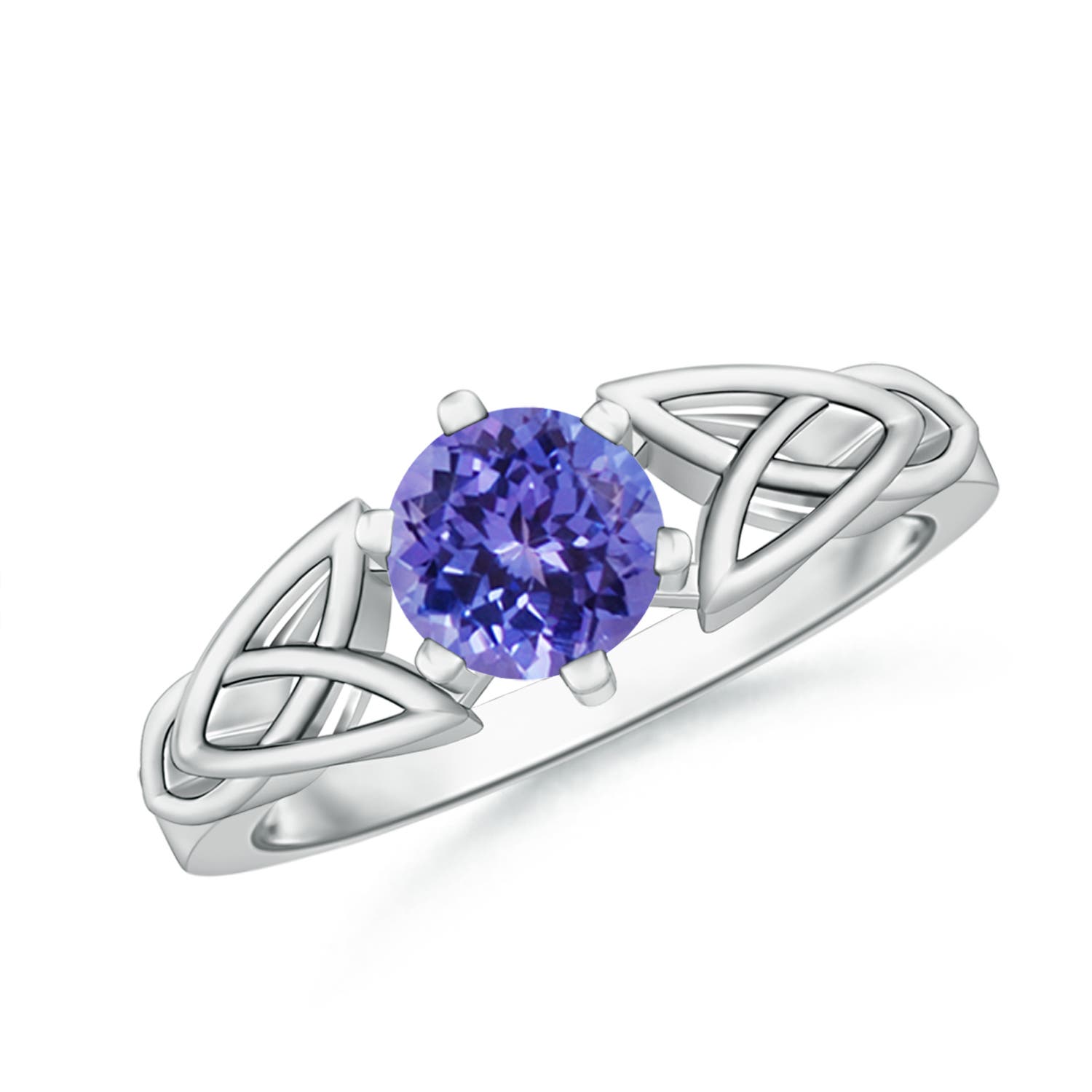 AA - Tanzanite / 0.9 CT / 14 KT White Gold