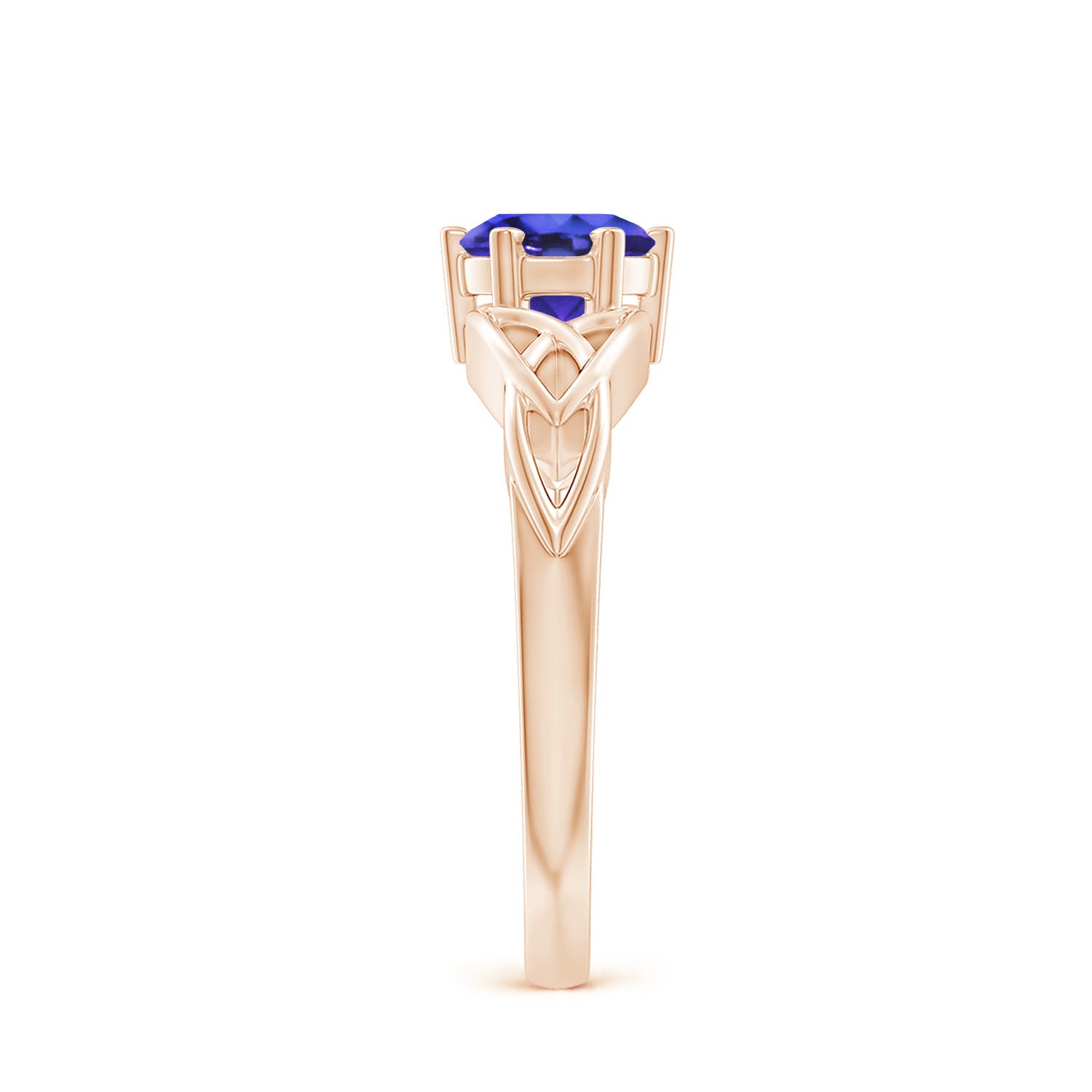 AAAA - Tanzanite / 0.9 CT / 14 KT Rose Gold