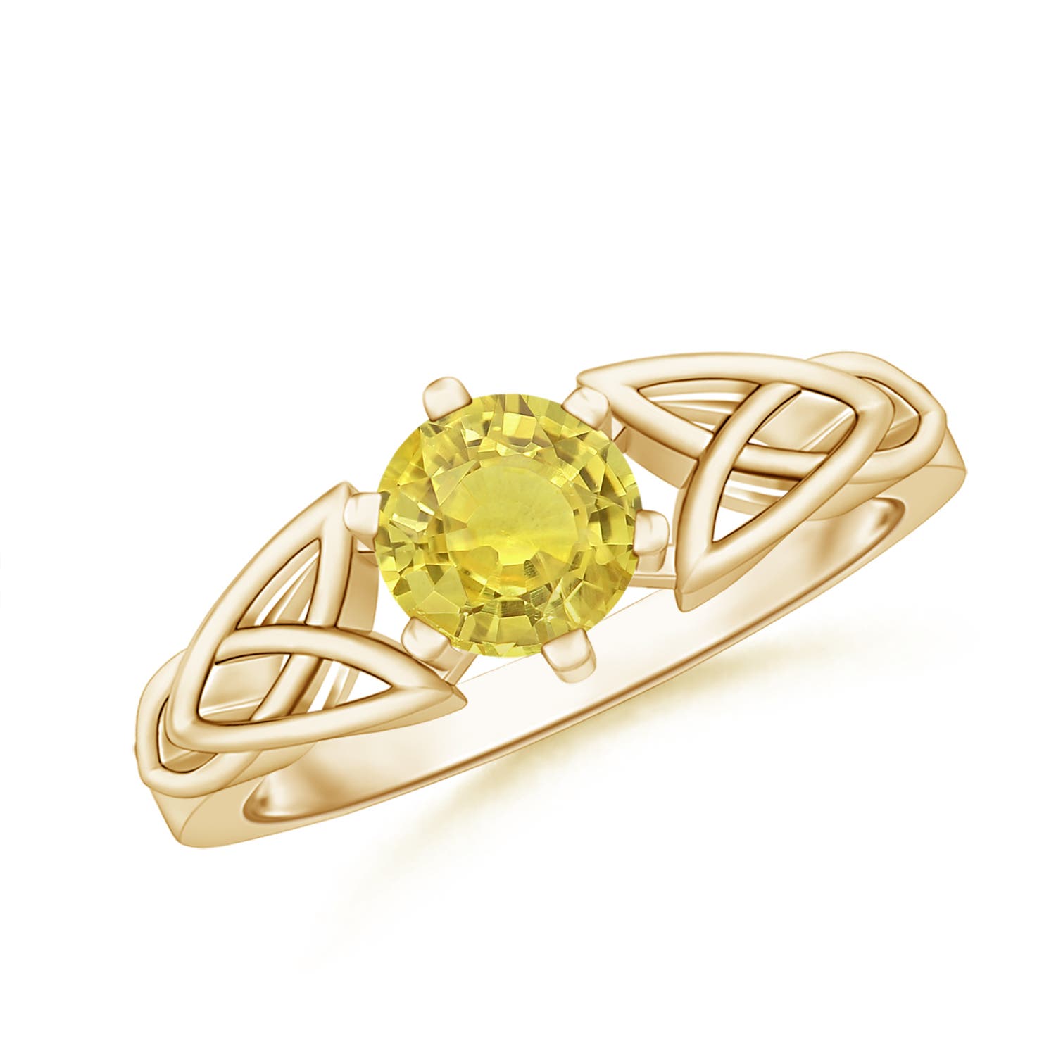 AA - Yellow Sapphire / 1 CT / 14 KT Yellow Gold