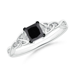 White Gold White Gold Enhanced Black Diamond Rings