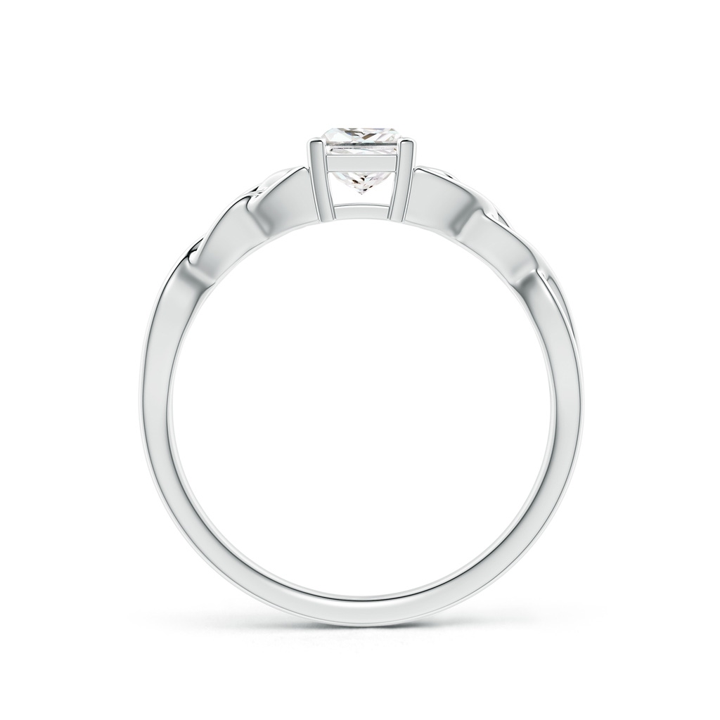 4.4mm GVS2 Solitaire Princess-Cut Diamond Celtic Knot Ring in P950 Platinum - side_1