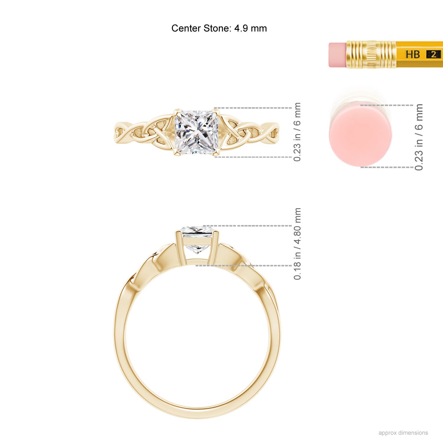 I-J, I1-I2 / 0.65 CT / 14 KT Yellow Gold