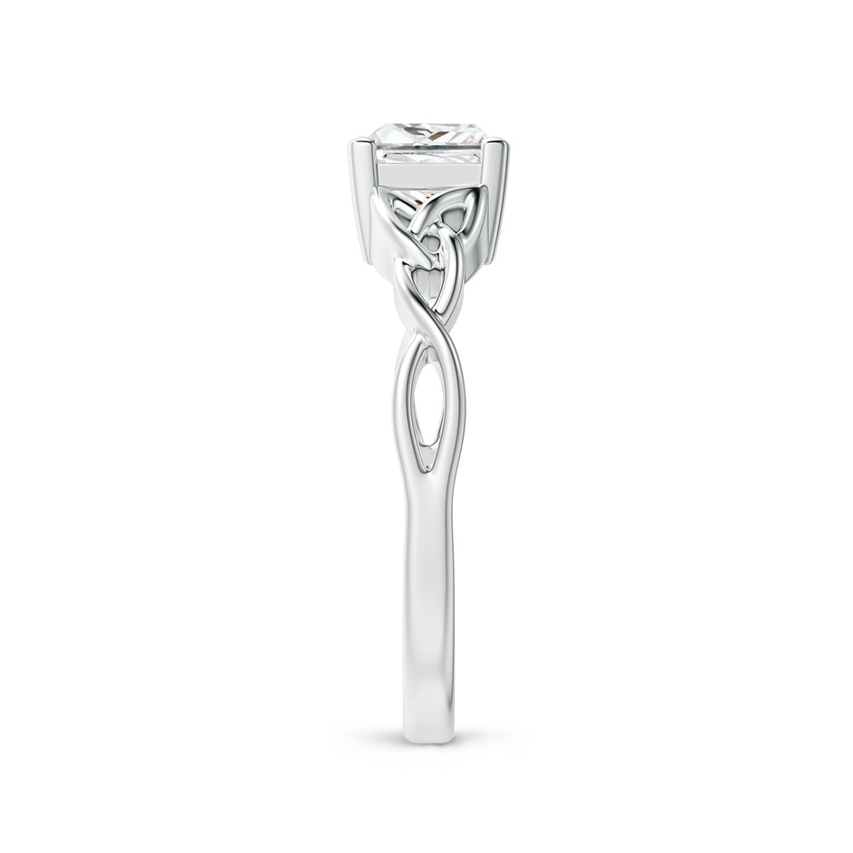 5.5mm GVS2 Solitaire Princess-Cut Diamond Celtic Knot Ring in P950 Platinum side-2