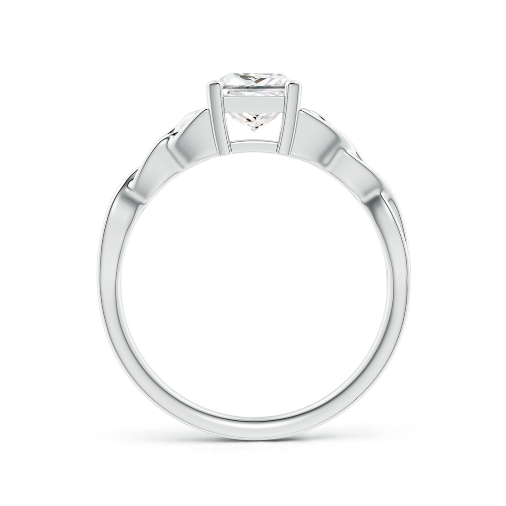 5.5mm GVS2 Solitaire Princess-Cut Diamond Celtic Knot Ring in White Gold - side_1