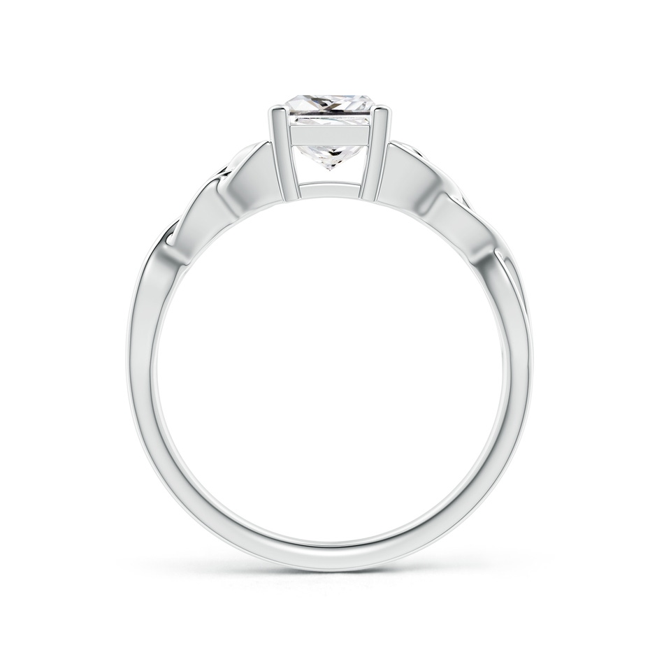 5.5mm HSI2 Solitaire Princess-Cut Diamond Celtic Knot Ring in P950 Platinum side-1