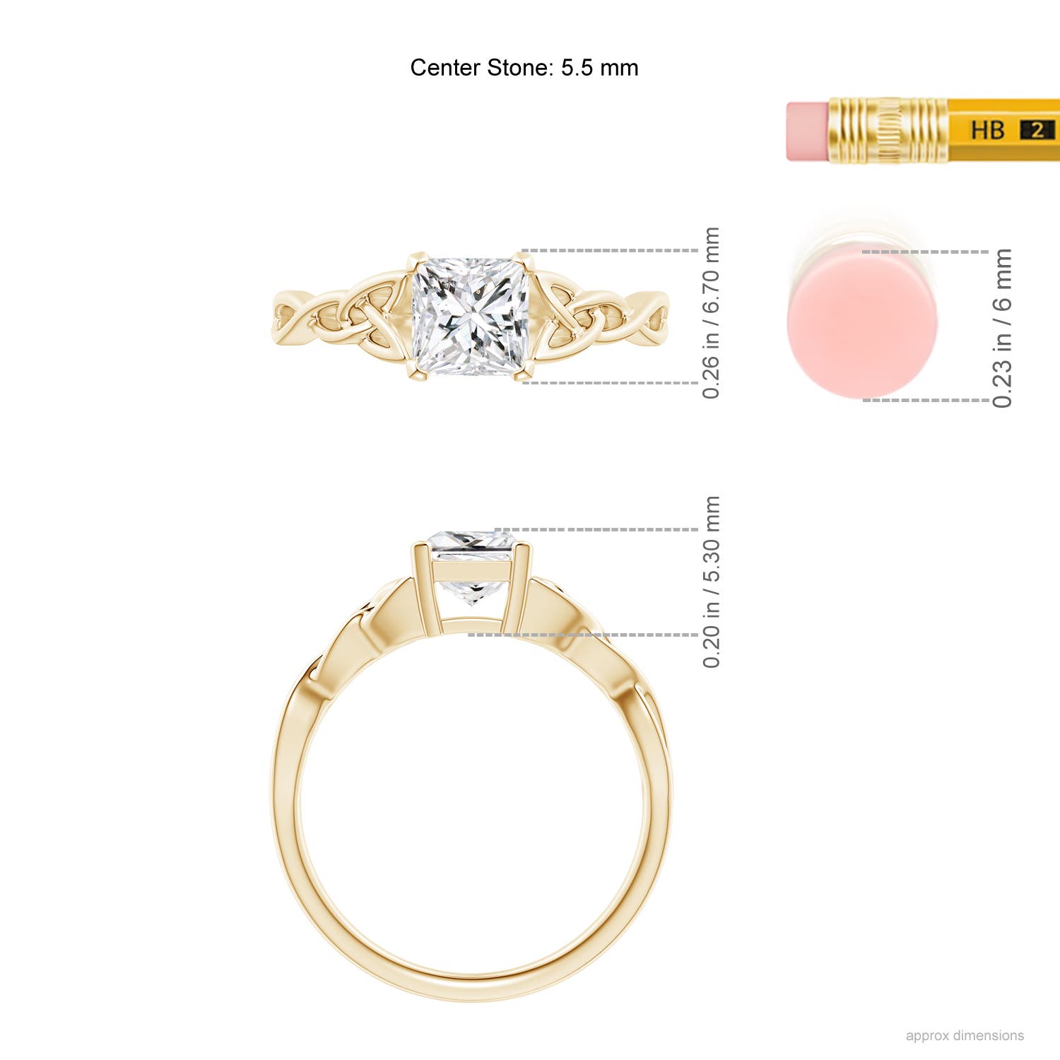 H, SI2 / 1.05 CT / 14 KT Yellow Gold