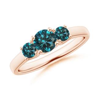Round AA Enhanced Blue Diamond