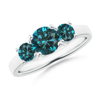 Round AA Enhanced Blue Diamond