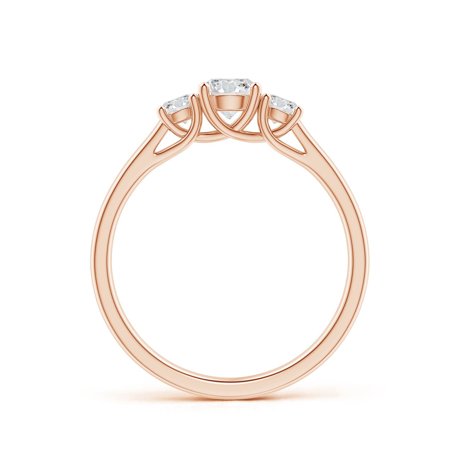 H, SI2 / 0.74 CT / 14 KT Rose Gold