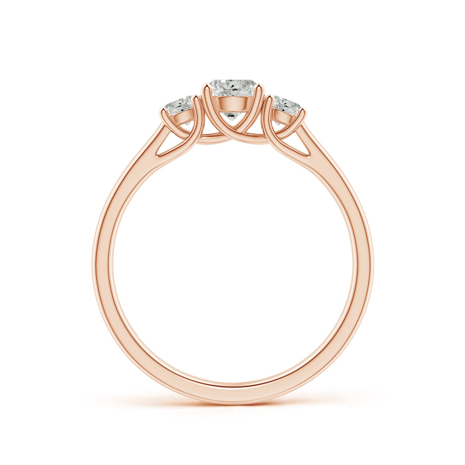 K, I3 / 0.74 CT / 14 KT Rose Gold