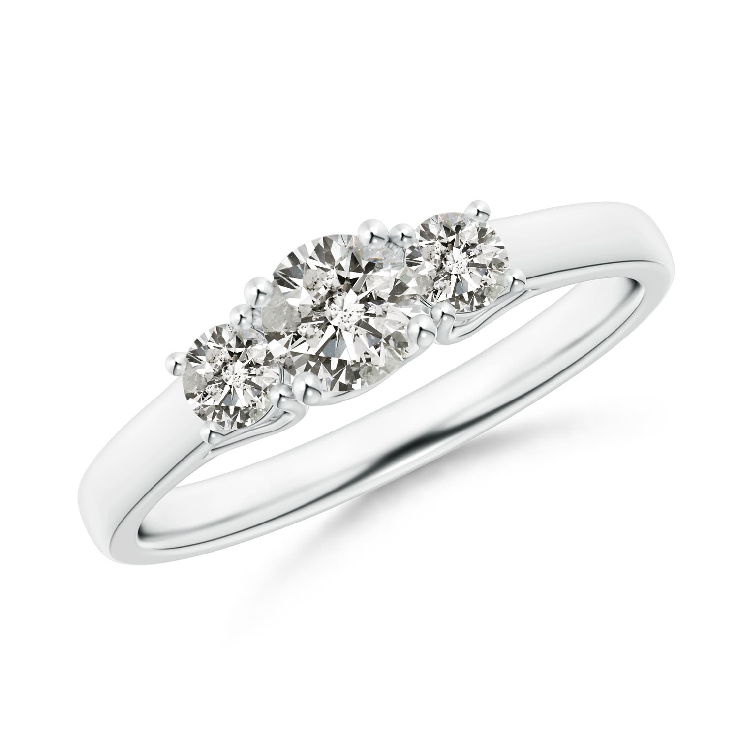 K, I3 / 0.74 CT / 14 KT White Gold