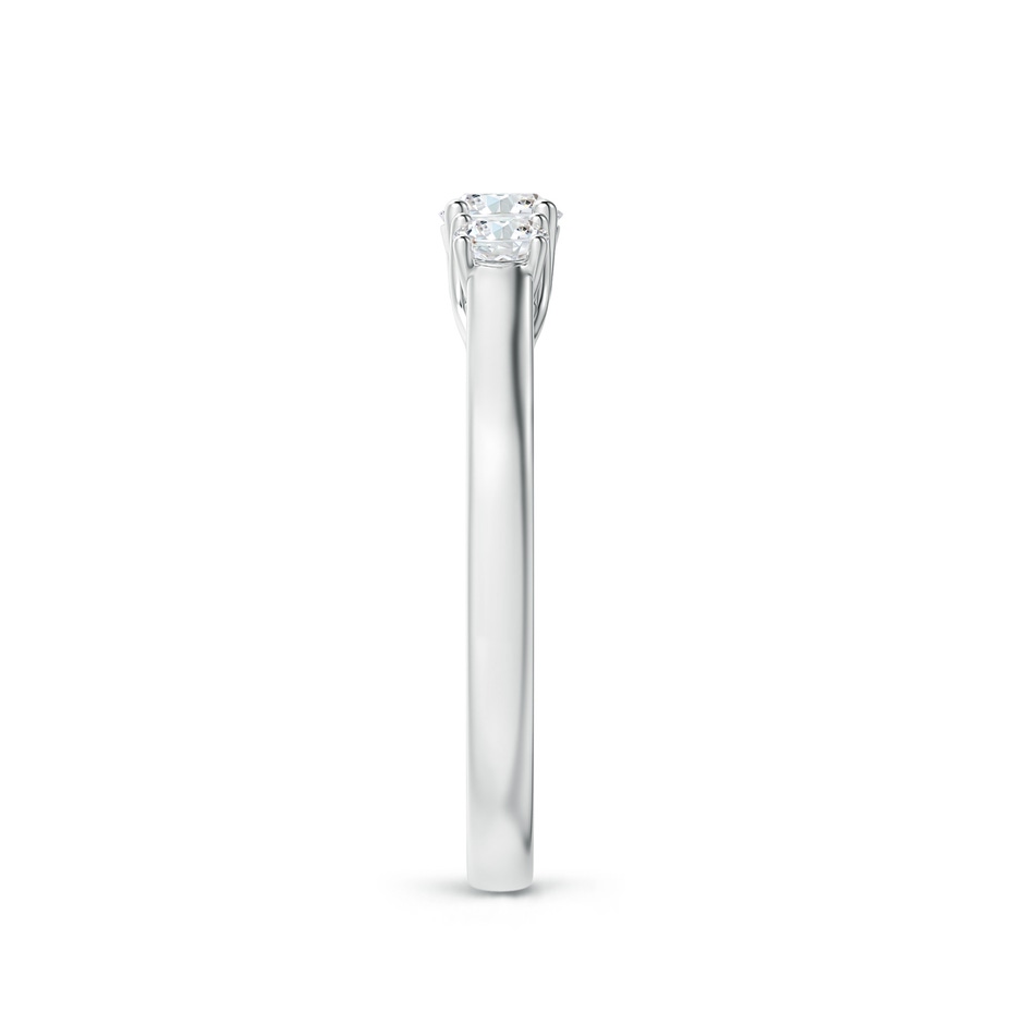 4mm GVS2 Three Stone Round Diamond Trellis Engagement Ring in P950 Platinum side-2
