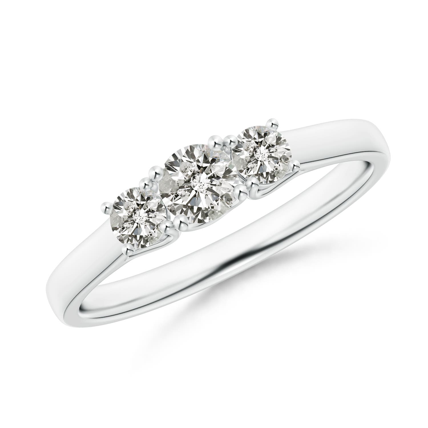 K, I3 / 0.48 CT / 14 KT White Gold