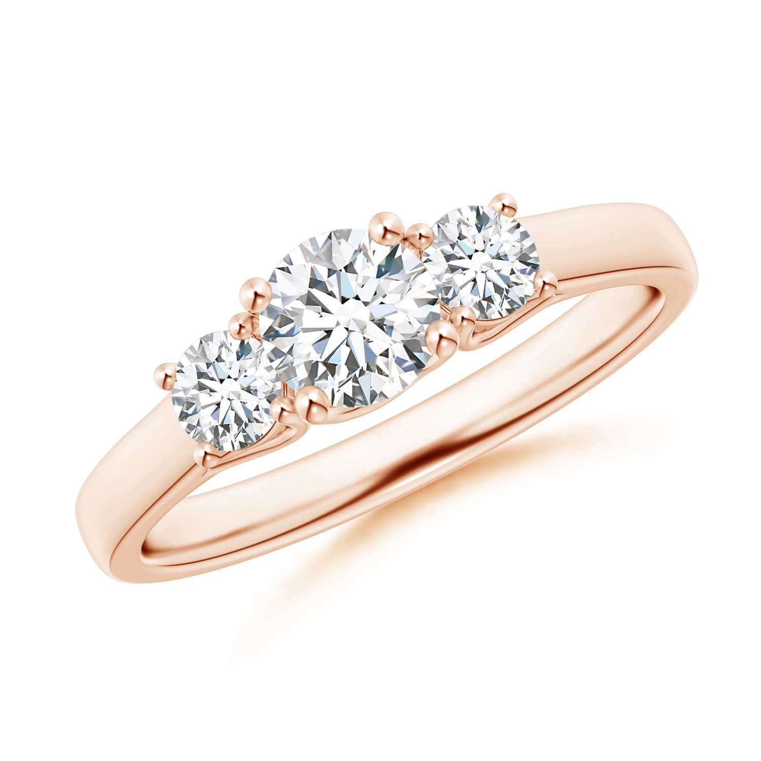 F-G, VS / 1 CT / 14 KT Rose Gold