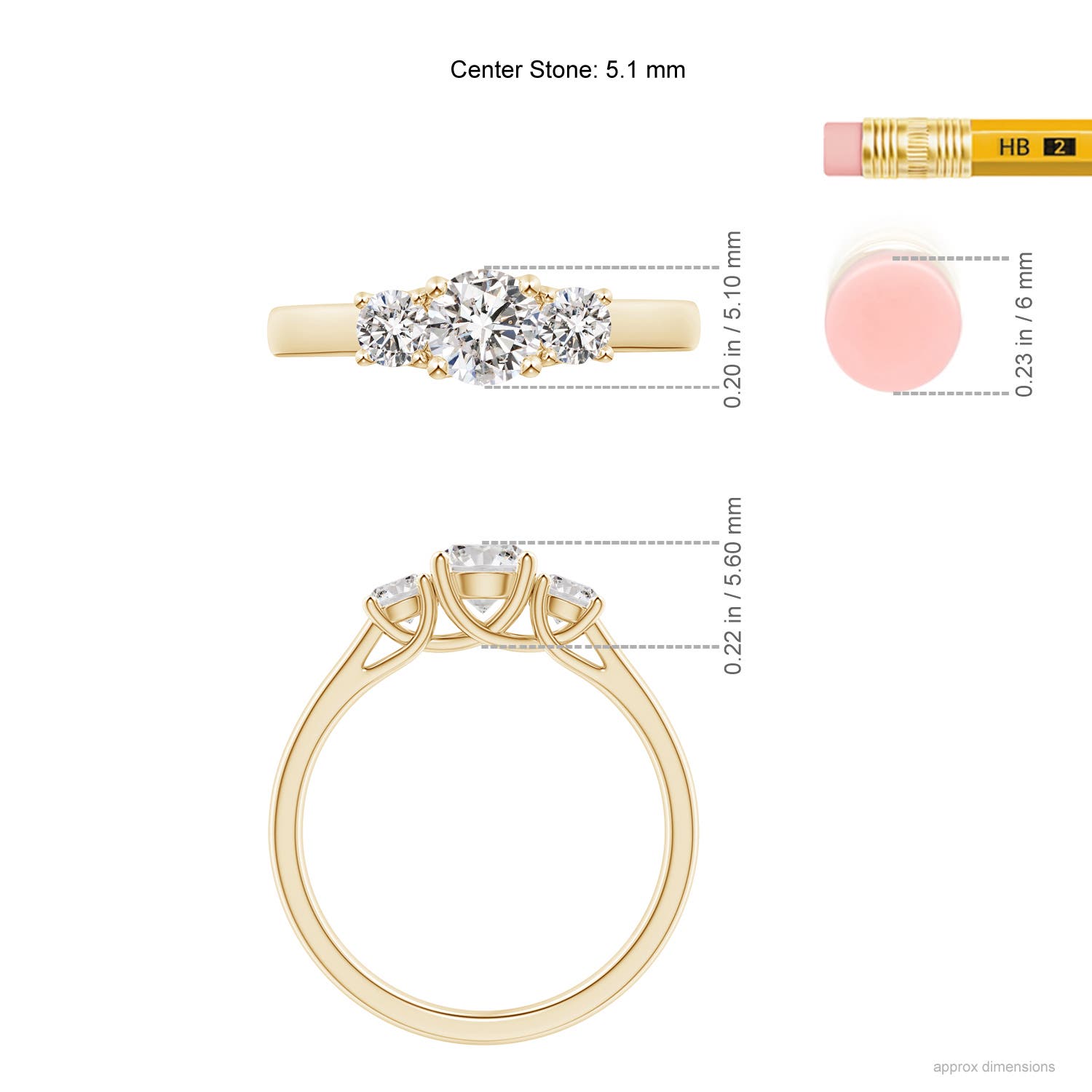 I-J, I1-I2 / 1 CT / 14 KT Yellow Gold