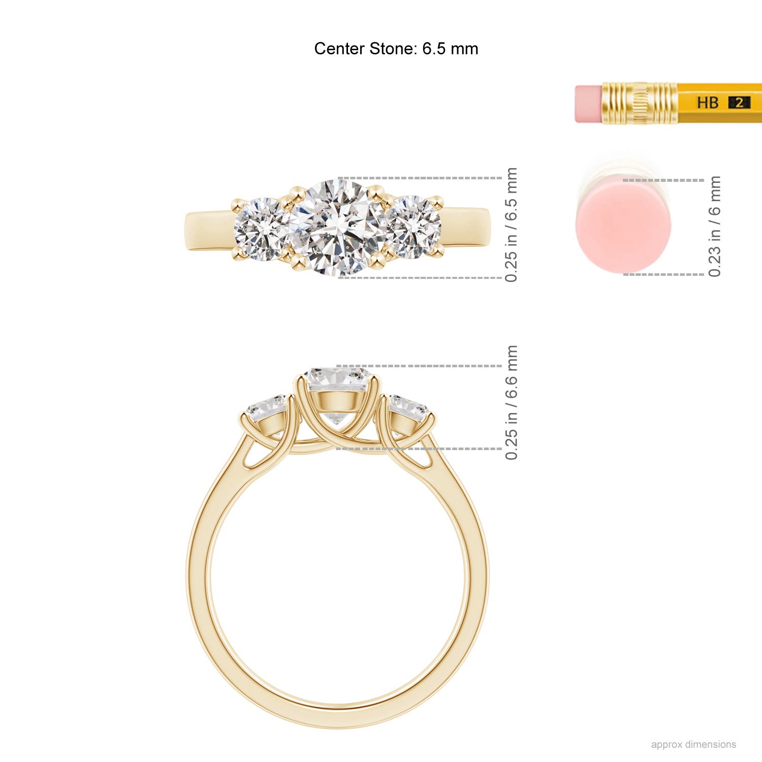 I-J, I1-I2 / 2.13 CT / 14 KT Yellow Gold