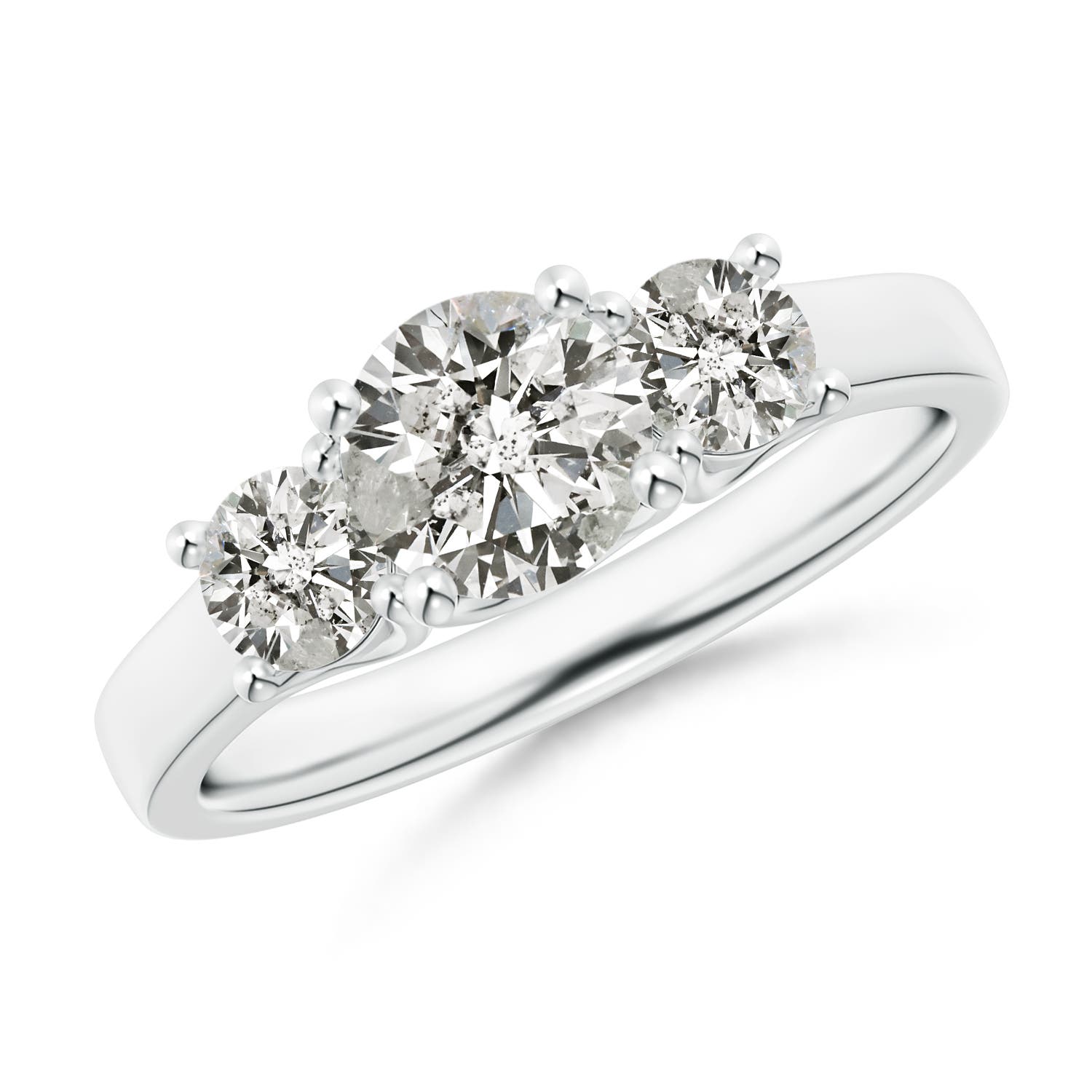 K, I3 / 2.13 CT / 14 KT White Gold