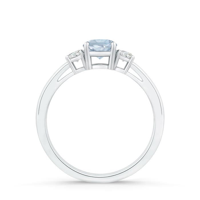 A - Aquamarine / 0.49 CT / 14 KT White Gold